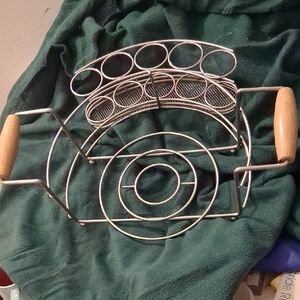 Silver plated plate and silverware holder for many ocassions